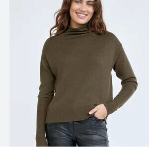 Aritzia Khaki Turtleneck Sweater